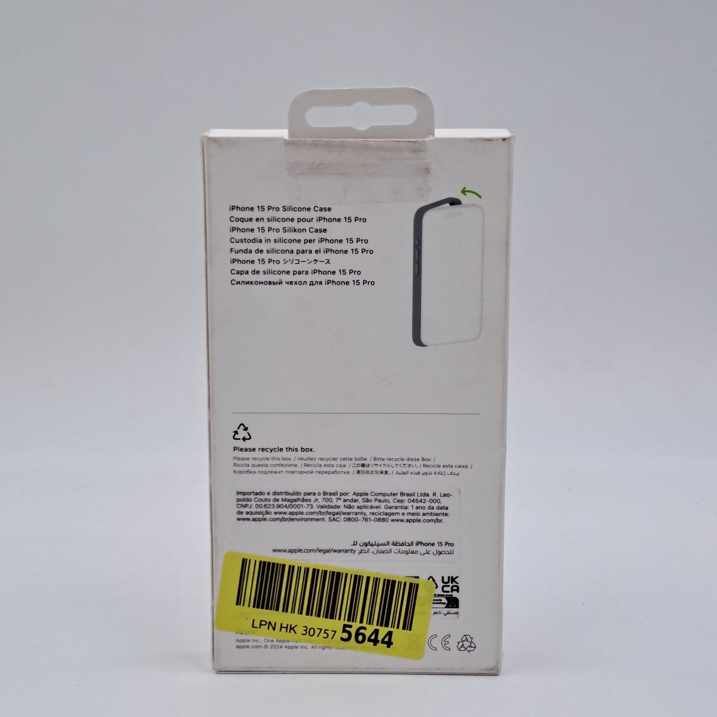 Cover in Silicone Apple per iPhone 15 Pro con MagSafe