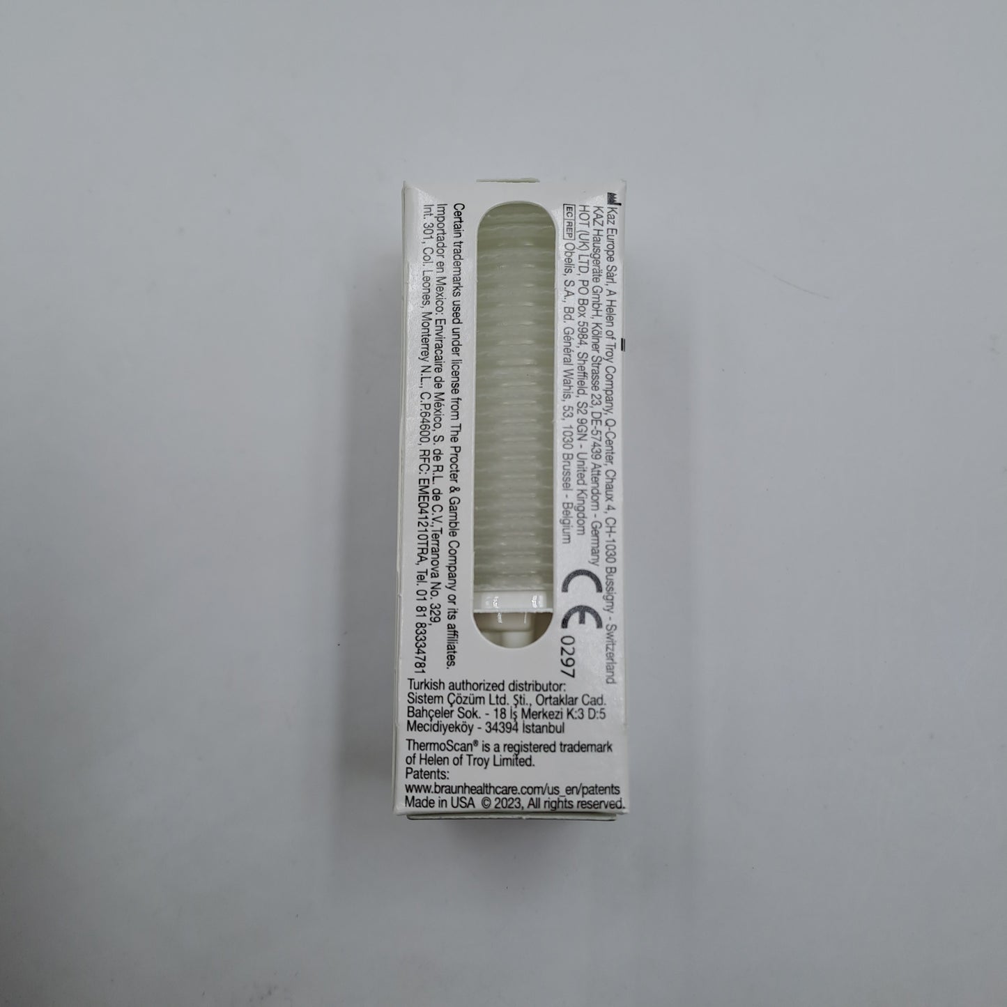 Termómetro de oído digital Braun ThermoScan 3 con tapas protectoras