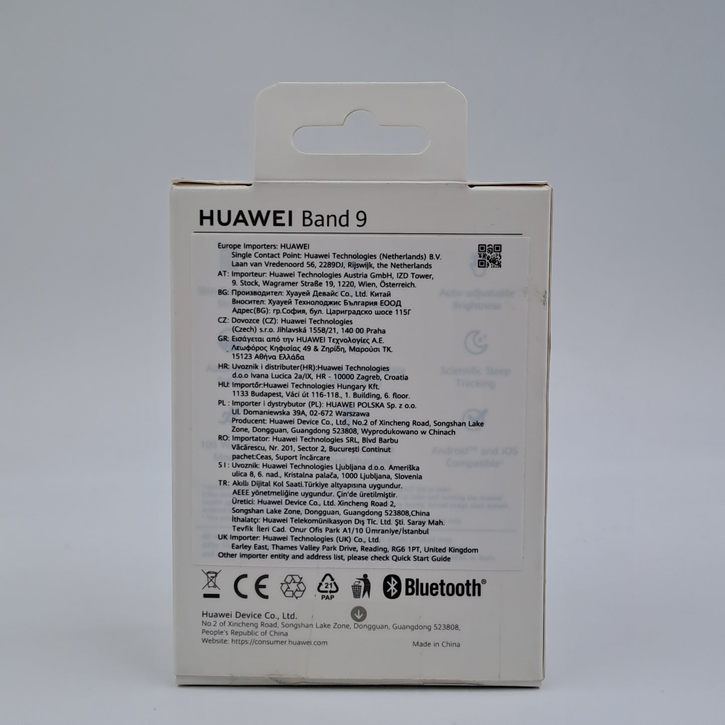 Pulsera inteligente Huawei Band 9 con correa de tela, pantalla AMOLED y seguimiento de la salud