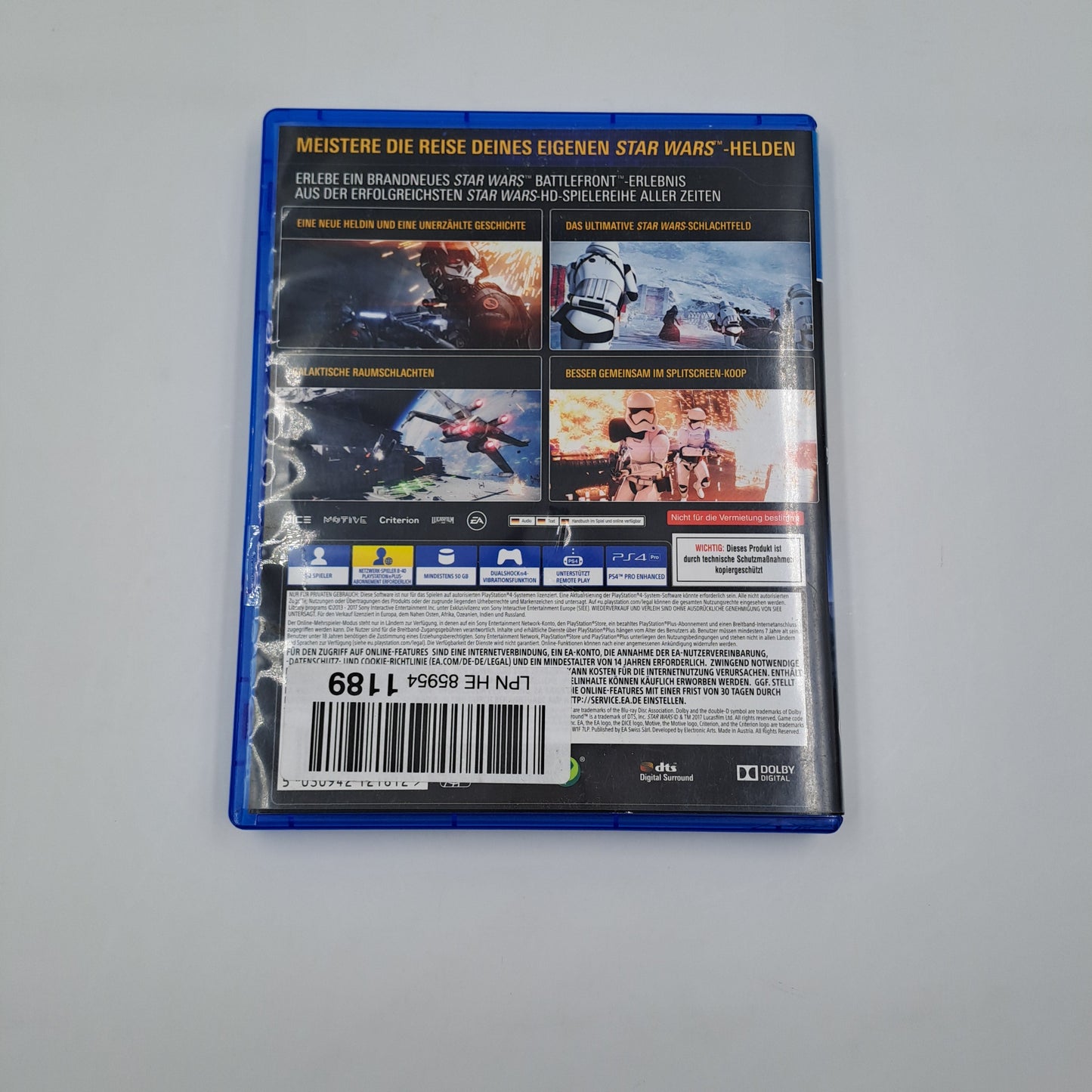 Star Wars Battlefront II PS4 – Juego original completo con estuche