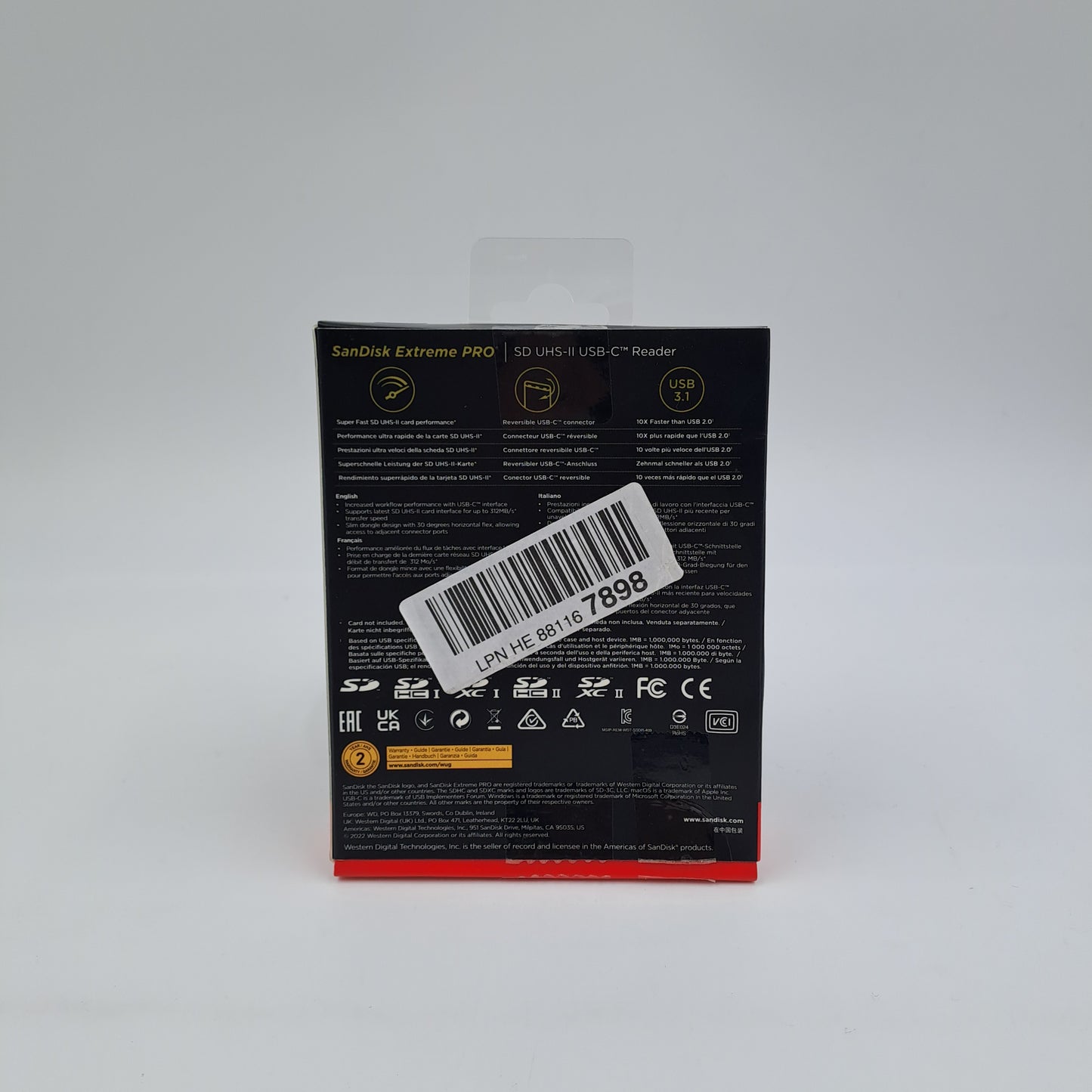 SanDisk Extreme PRO SD UHS-II USB-C Reader