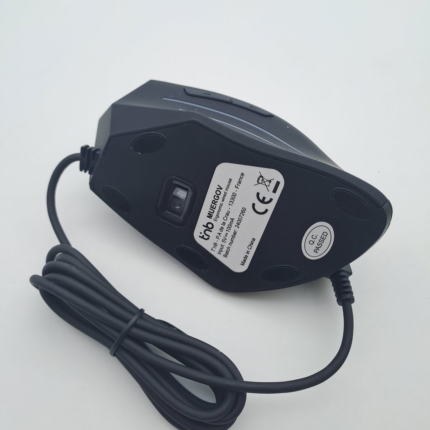 Ratón ergonómico vertical con cable ERGO