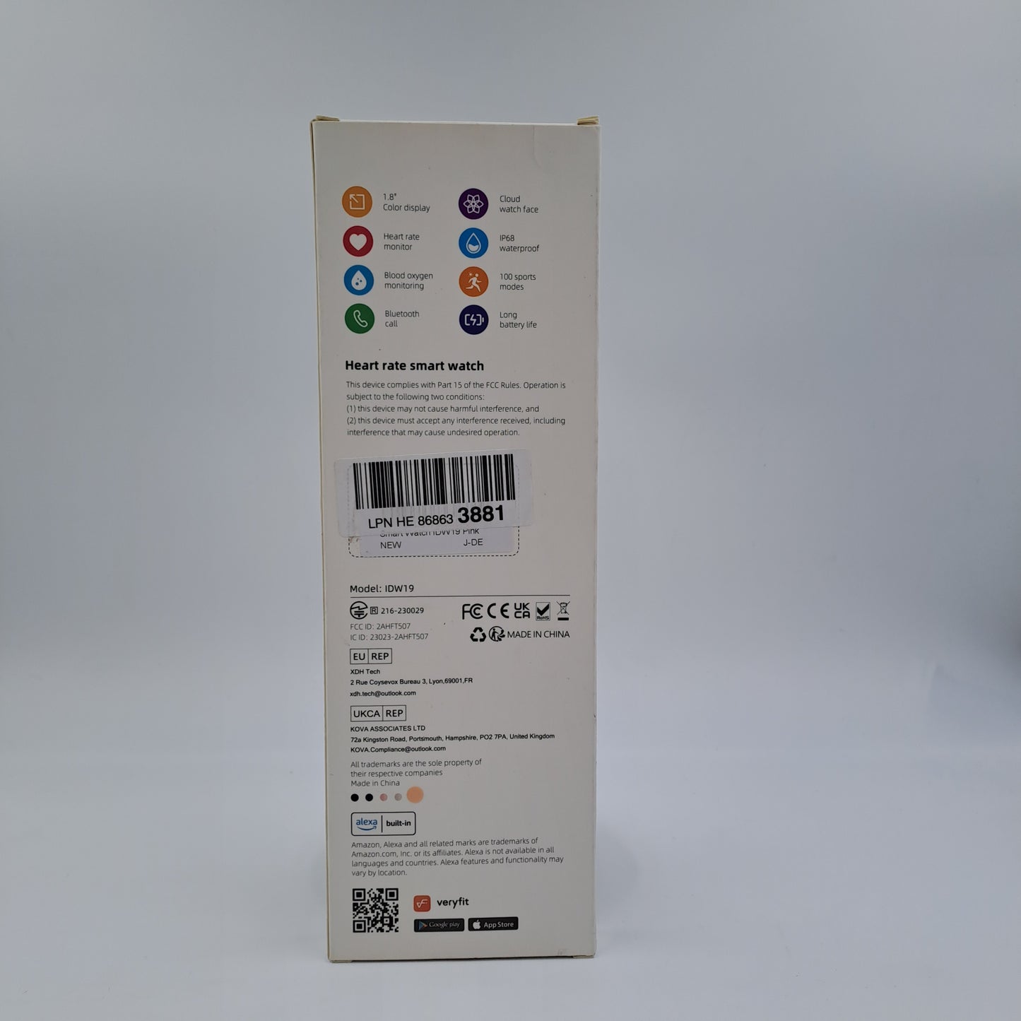 Smartwatch Donna 1.8