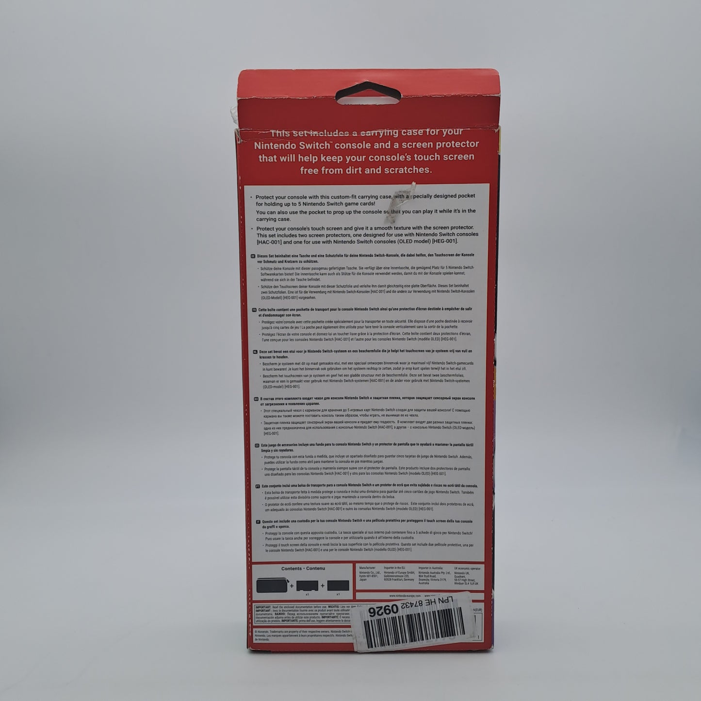 Housse de transport Nintendo Switch & Protecteur d'écran