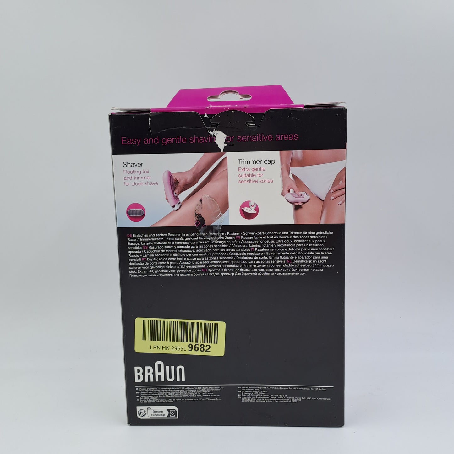 Braun Silk·épil Lady Shaver – Electric Shaver for Women for Sensitive Areas with Trimmer Attachment