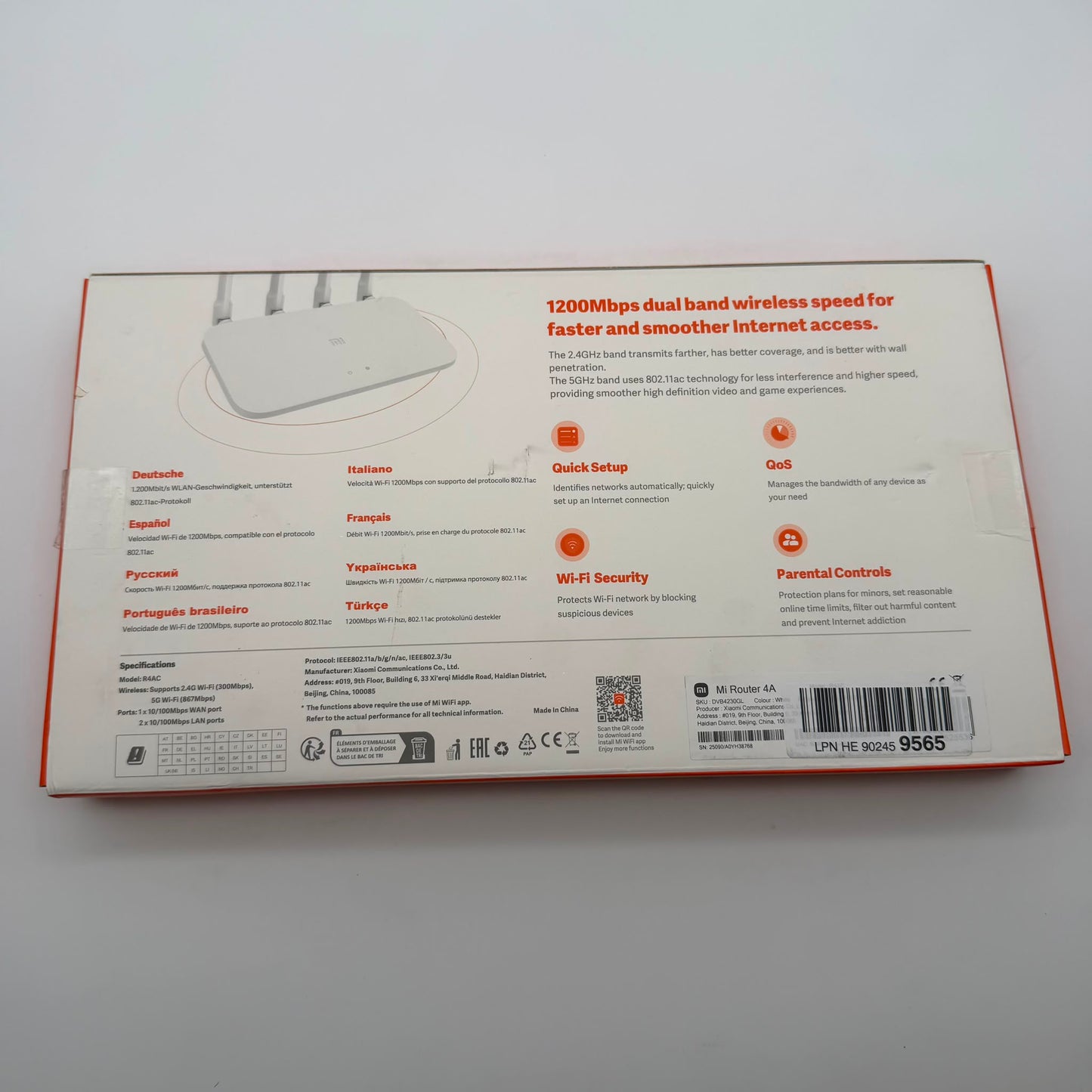 Xiaomi Mi Router 4A 1200Mbps High-Speed
