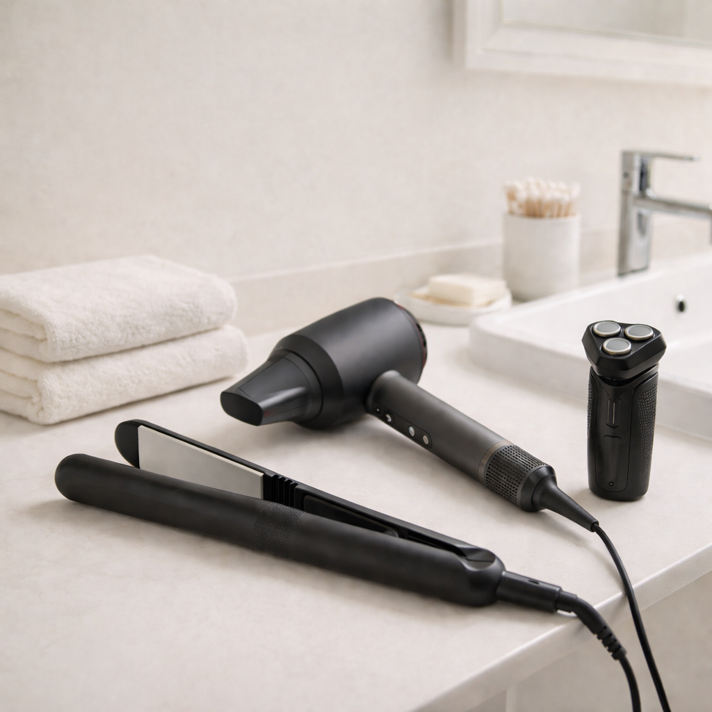 Accessori per la cura della persona controllati da ReBoxLab: asciugacapelli, piastre e strumenti beauty Second Life