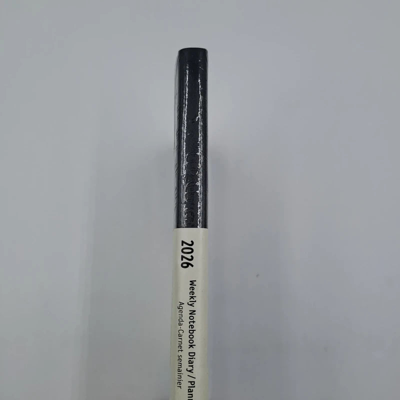 Agenda planner Moleskine 2026 carnet hebdomadaire journal couverture souple noire scellée