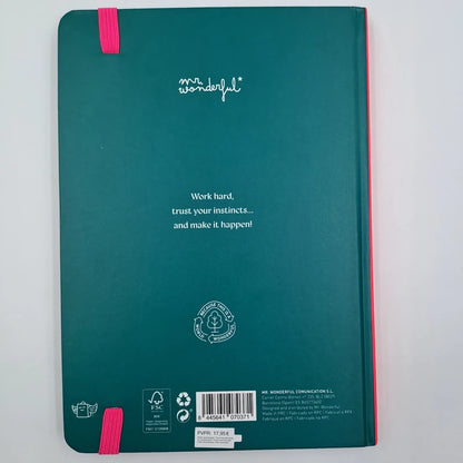 Agenda Basic 2026 Mr. Wonderful avec carnet de notes assorti planner journal couverture rigide