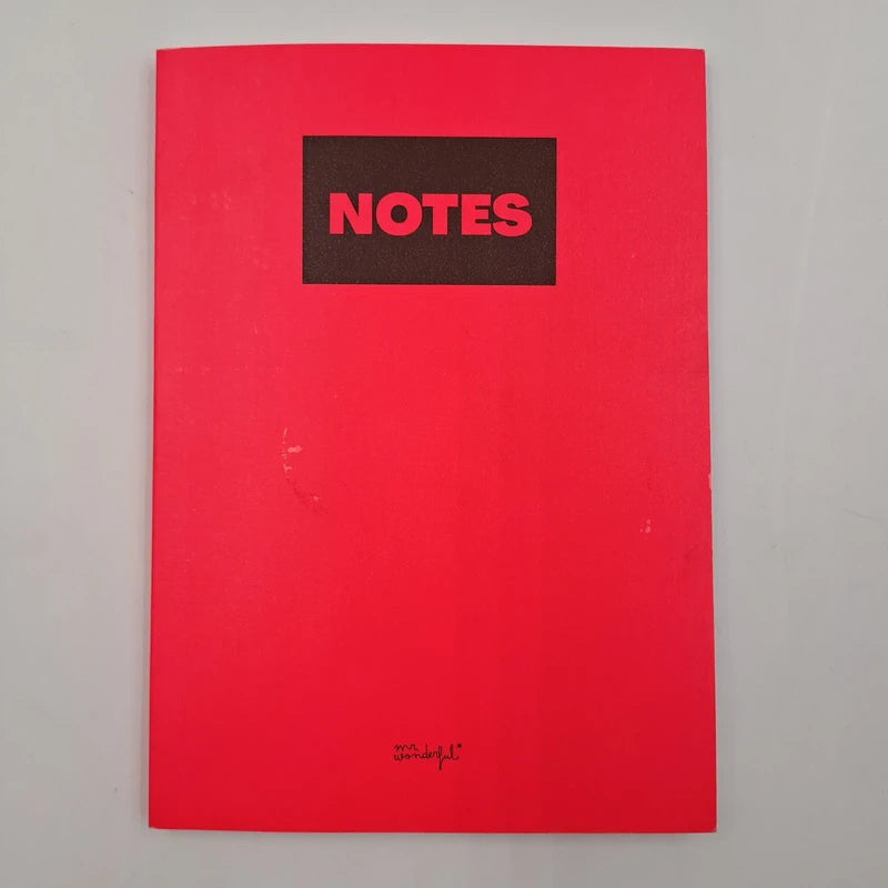 Agenda Basic 2026 Mr. Wonderful avec carnet de notes assorti planner journal couverture rigide