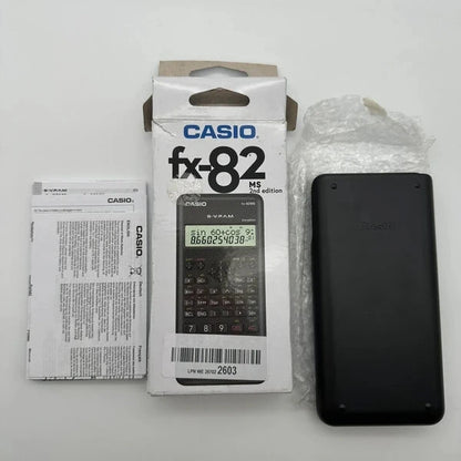 Calcolatrice Scientifica Casio fx-82MS 2nd Edition S-V.P.A.M. con Custodia e Scatola Originale