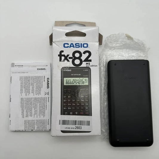 Calcolatrice Scientifica Casio fx-82MS 2nd Edition S-V.P.A.M. con Custodia e Scatola Originale