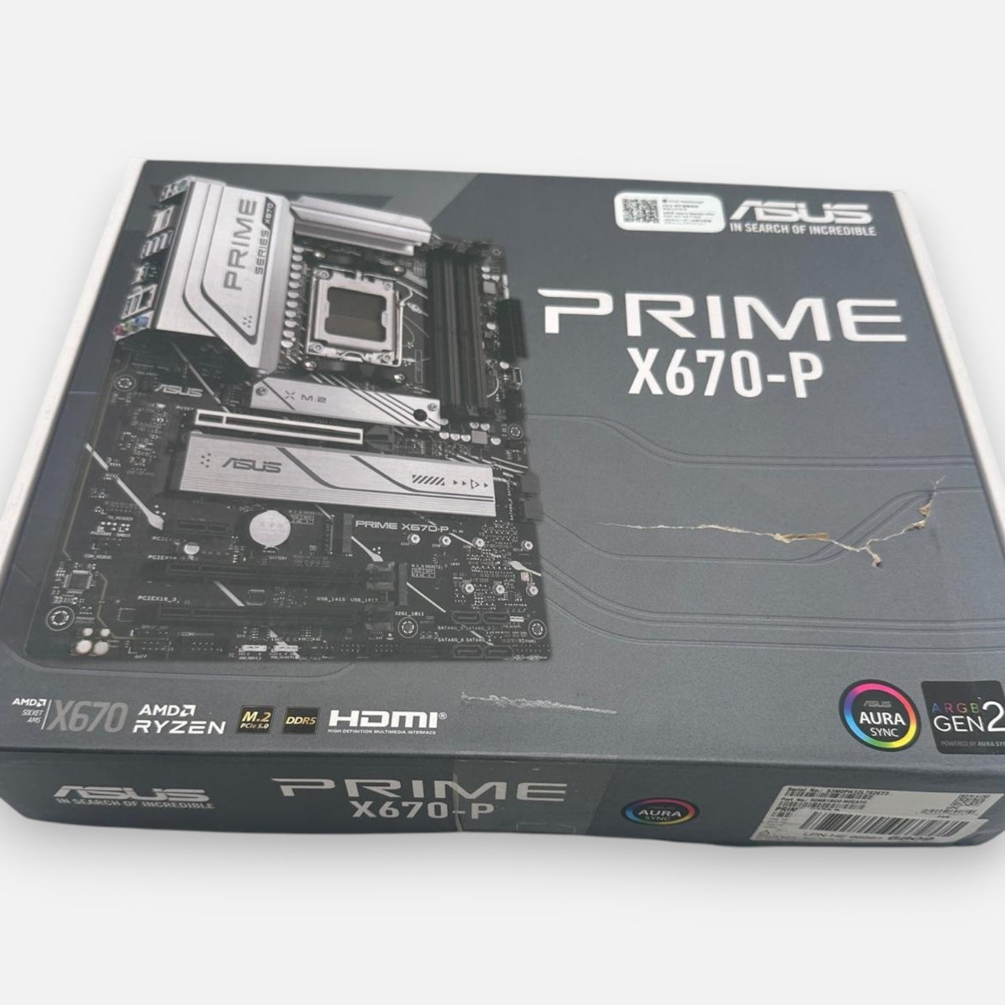 ASUS Prime X670-P Socket AM5 Ryzen 7000 ATX