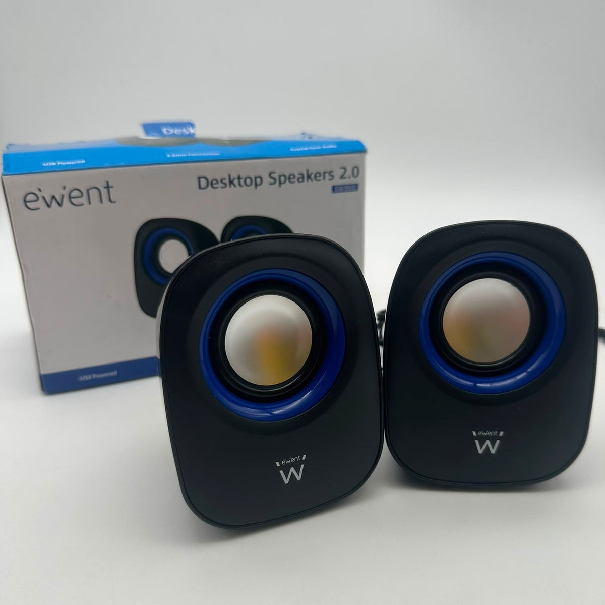 Ewent EW3501 – Sistema Audio 2.0 con Casse Desktop USB e Jack 3,5 mm