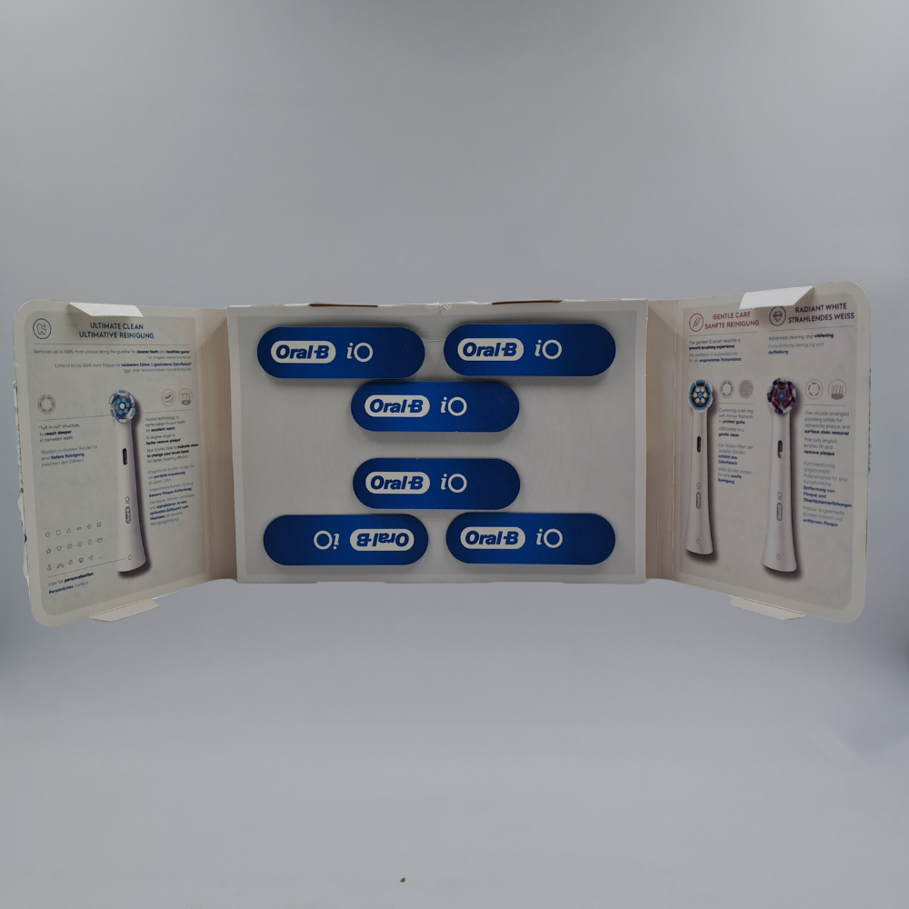 Oral-B iO Radiant White – Confezione da 6 Testine Bianche
