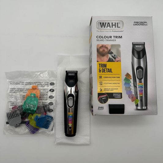 Wahl Colour Trim Tagliabordi Barba Cordless con Pettini e Scatola
