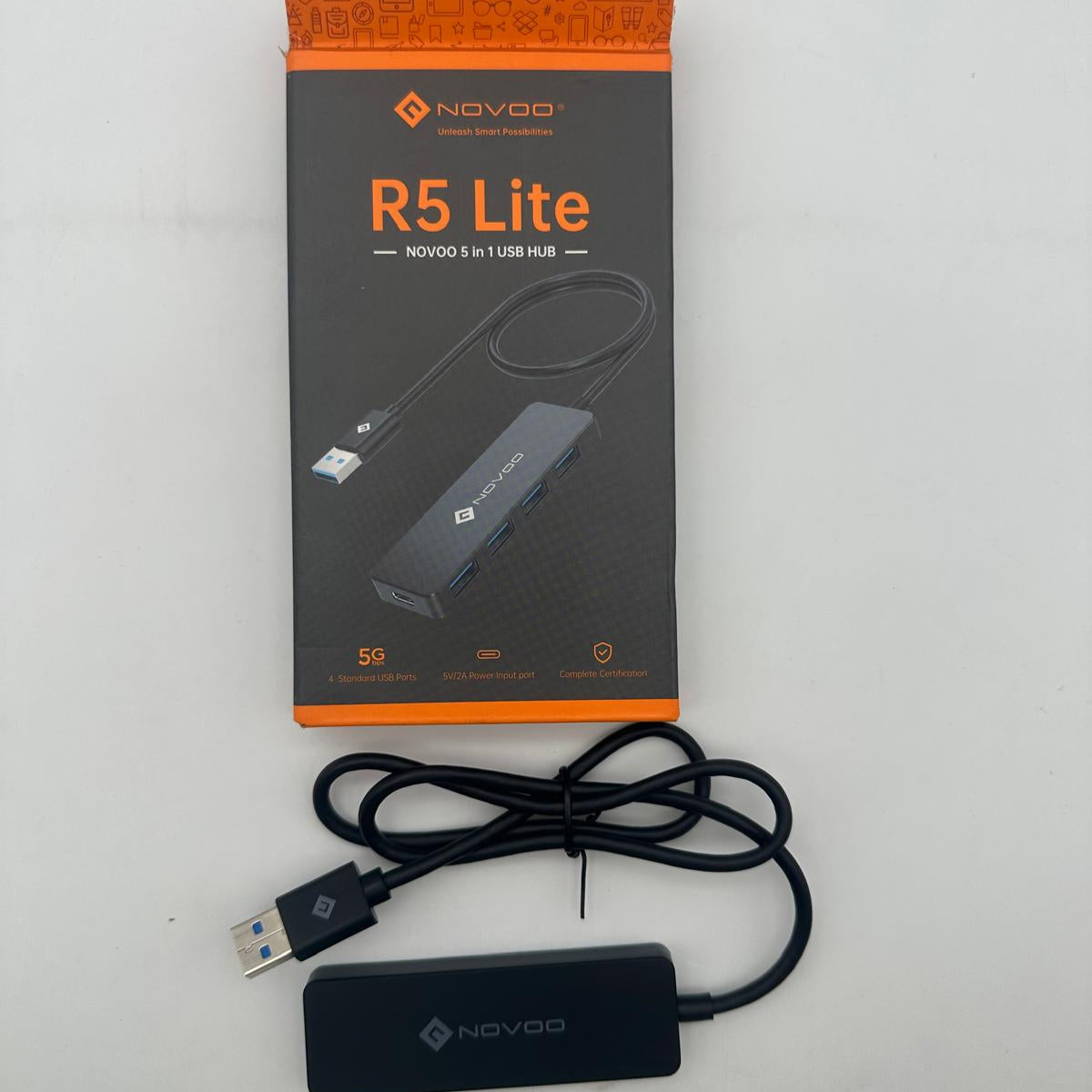 NOVOO R5 Lite – Hub USB 3.0 a 4 porte