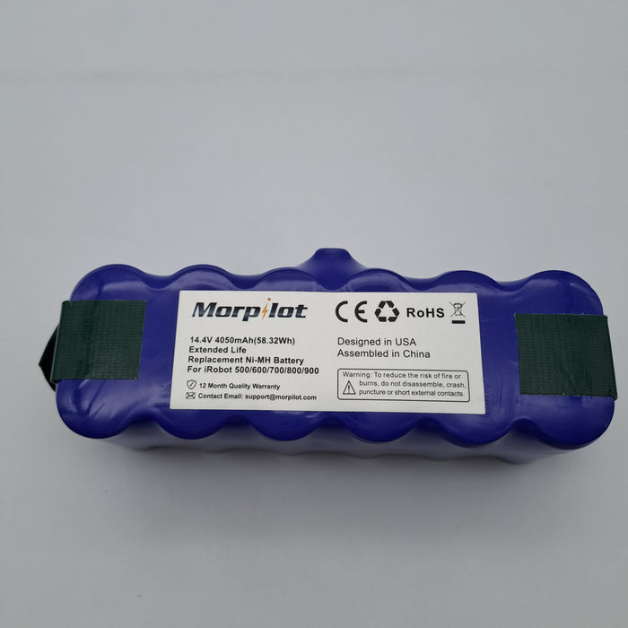 Morpilot Batteria Ni-MH 14,4V 4050mAh per iRobot Serie 500/600/700/800/900