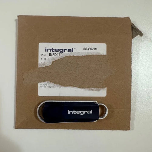 Integral Courier 1 TB – Chiavetta USB 3.2 Gen 1 Blu fino a 120 MB/s