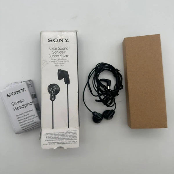 Sony MDR-E9LP – Auricolari In-Ear Cablati Neri con Jack da 3,5 mm