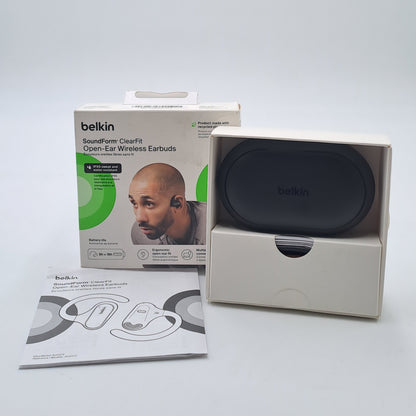 Belkin SoundForm ClearFit – Auricolari Wireless Open-Ear con Custodia di Ricarica