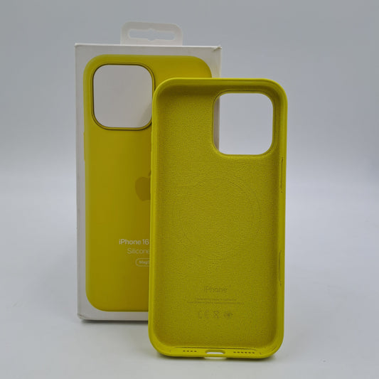 Cover in Silicone per iPhone 16 Pro Max con MagSafe – Giallo