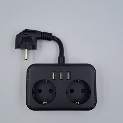 Presa Multipla 2 Vie con 3 Porte USB 3.1A