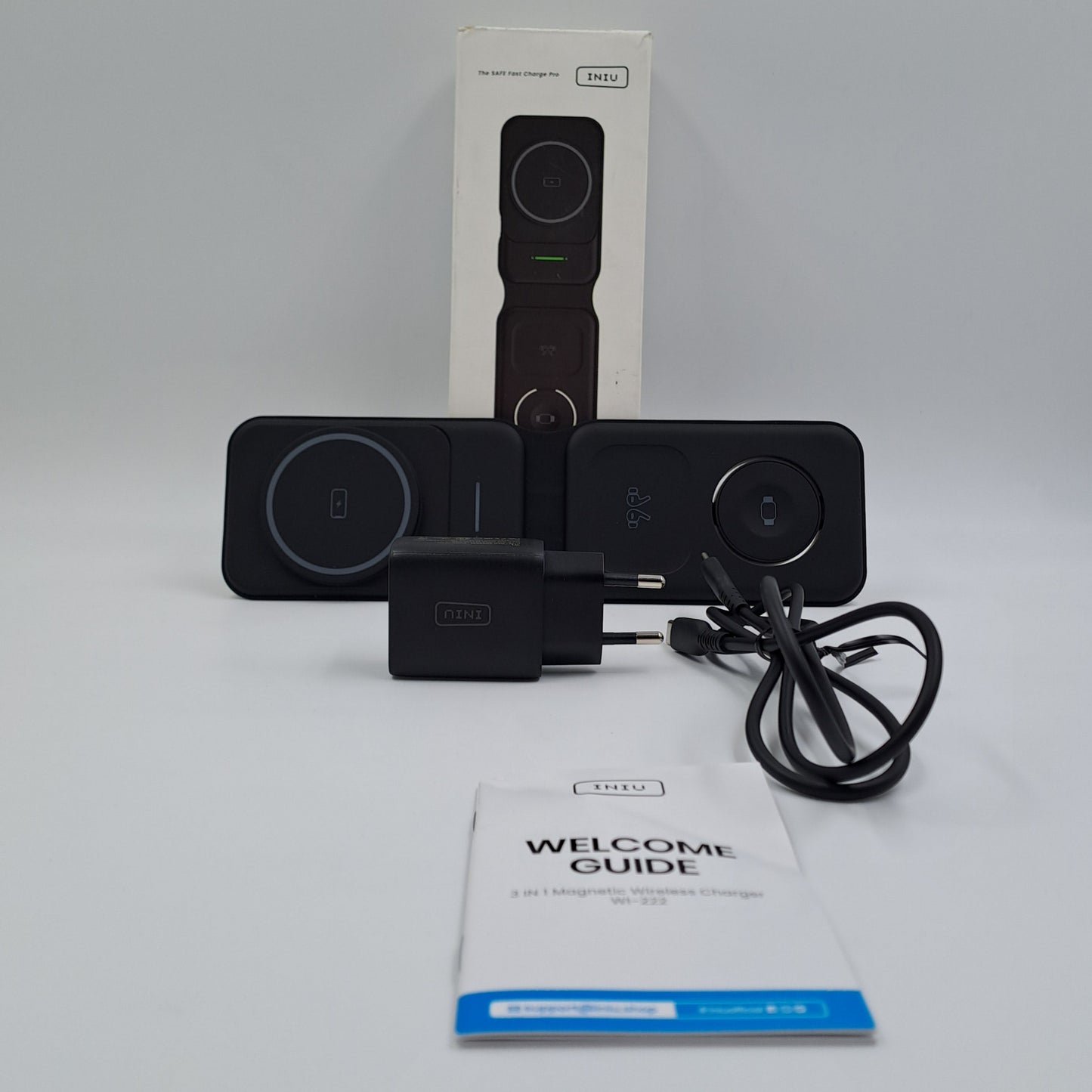 INIU Caricatore Wireless Magnetico 3-in-1