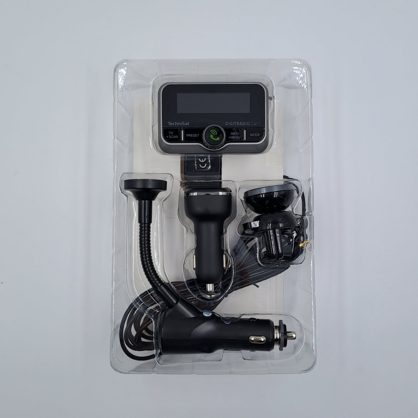 TechniSat DIGITRADIO Car 1 Adattatore DAB/DAB+ per Auto con Trasmettitore FM