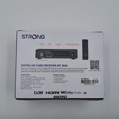 Decoder Digitale Terrestre HD STRONG SRT 3030 DVB-C
