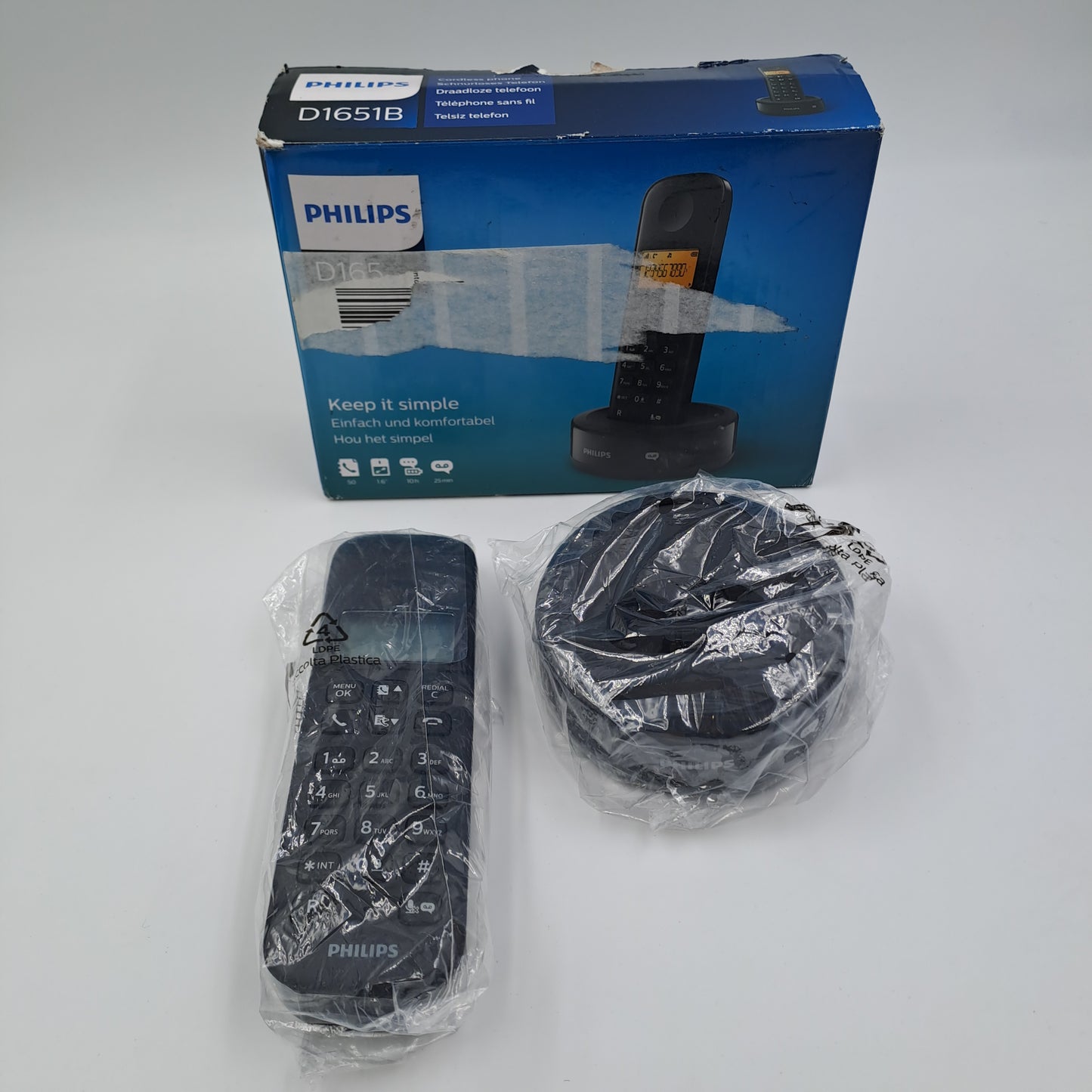 Philips D1651B Telefono Cordless Digitale DECT