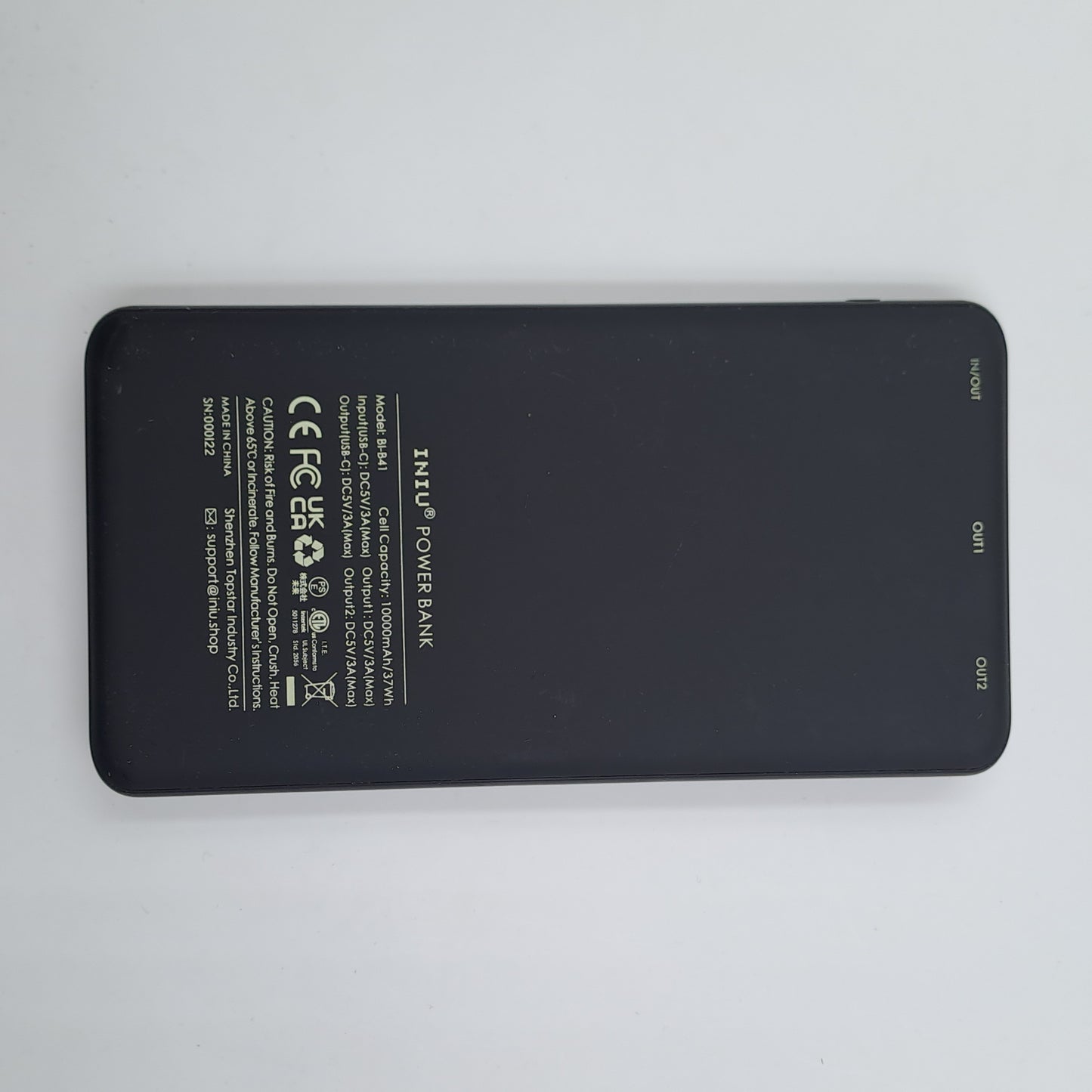 Power Bank INIU 10000mAh PowerPaw Slim