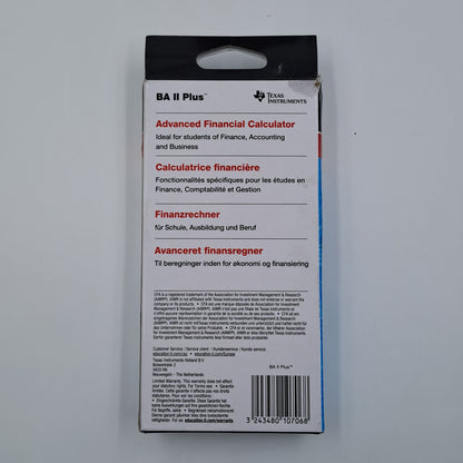 Calcolatrice Finanziaria Texas Instruments BA II Plus