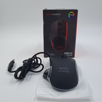Ratón para juegos Mars Gaming MM018 RGB