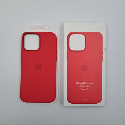 Apple Cover in Silicone Rossa con MagSafe per iPhone 13 Pro Max