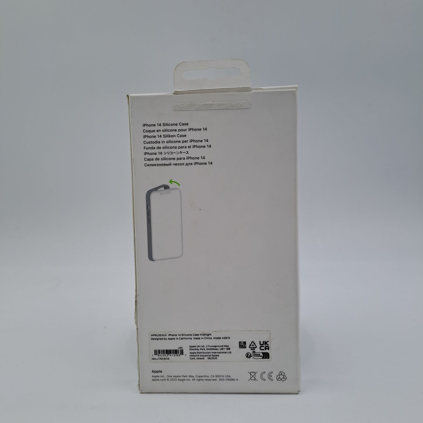 Funda de silicona de Apple para iPhone 14 – Compatible con MagSafe