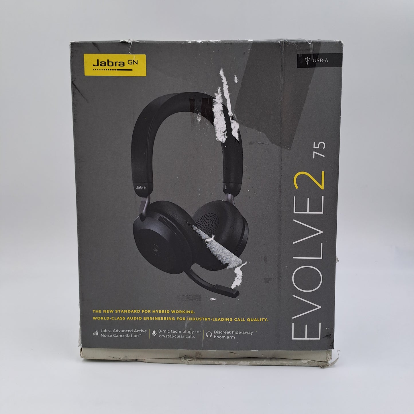 Jabra Evolve2 75 Professional Wireless Headphones with ANC and Microphone – USB-A