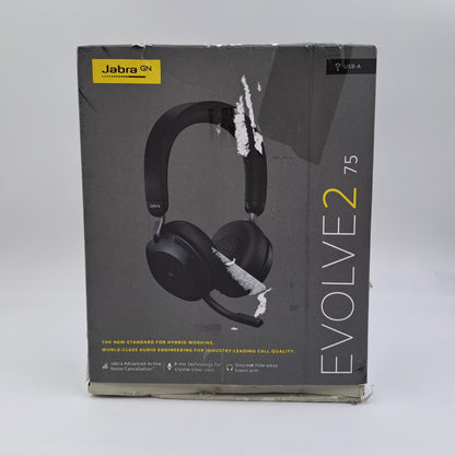 Jabra Evolve2 75 Professional Wireless Headphones with ANC and Microphone – USB-A