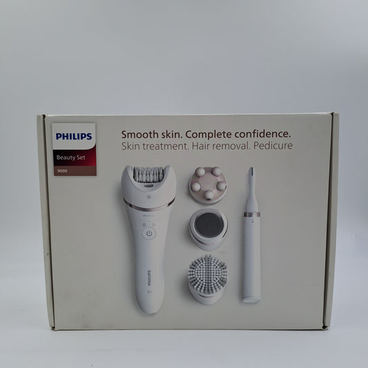 Philips Beauty Set 9000 Wet & Dry – Epilatore Multifunzione con Accessori Corpo e Viso