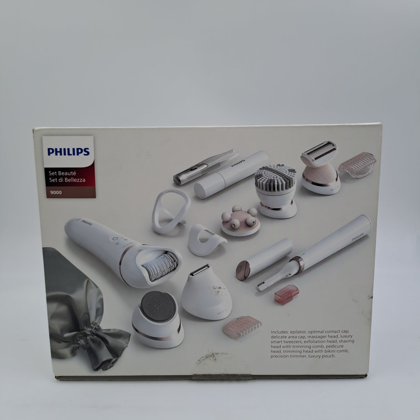Philips Beauty Set 9000 Wet &amp; Dry – Multifunctional Epilator with Body and Face Accessories