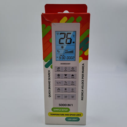 Telecomando Universale per Condizionatori Superior Electronics AirCo 5000 – 5000 in 1 con Display LCD Retroilluminato