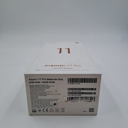 Xiaomi 11T Pro 128Go 8Go RAM 5G Gris Météorite avec boîte et accessoires d'origine
