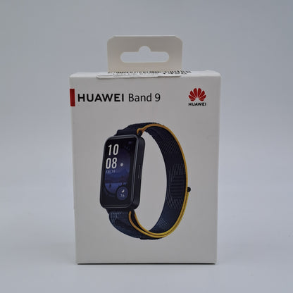 Pulsera inteligente Huawei Band 9 con correa de tela, pantalla AMOLED y seguimiento de la salud