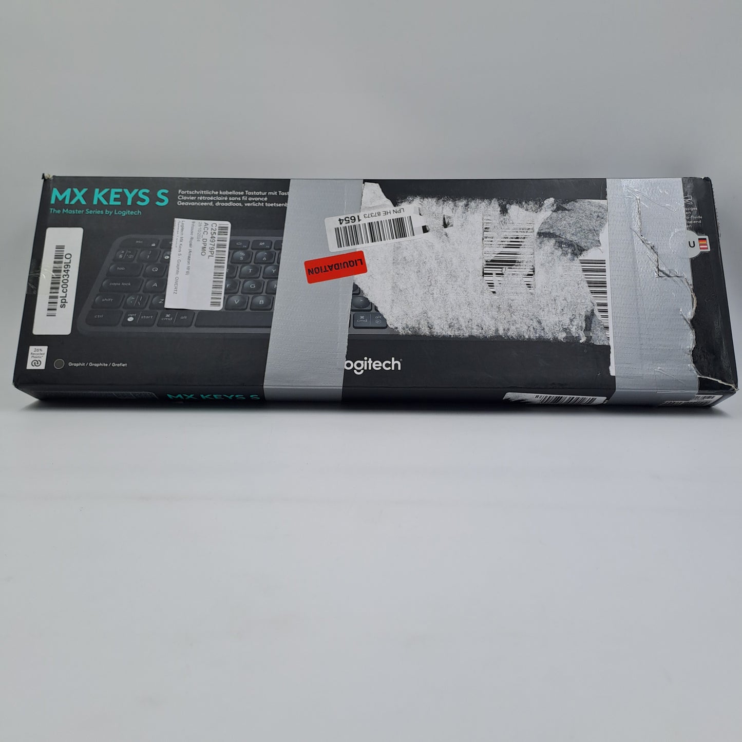Logitech MX Keys S Tastiera Wireless Retroilluminata (Layout Tedesco QWERTZ) Graphite – Cavo USB-C + Scatola