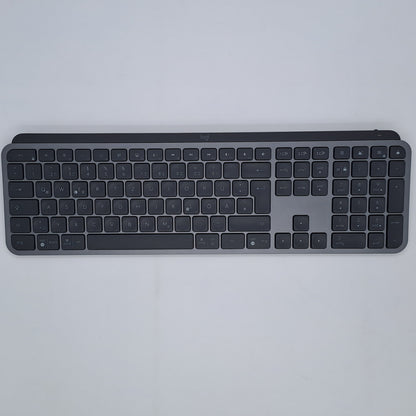 Logitech MX Keys S Tastiera Wireless Retroilluminata (Layout Tedesco QWERTZ) Graphite – Cavo USB-C + Scatola