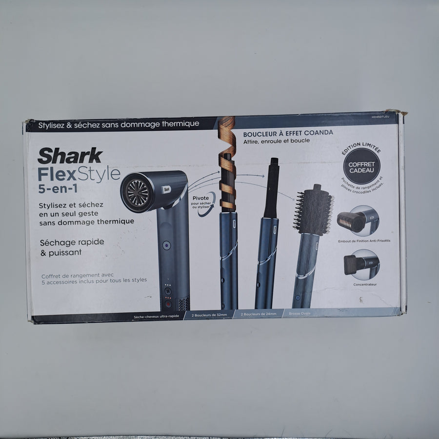 Shark FlexStyle 5 in 1 HD450TLEU – Styler e Asciugacapelli Multifunzione con Accessori Originali