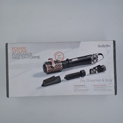 BaByliss Multifunctional Ionic Rotating Brush with Accessories – Dries, Volumizes and Styles Hair