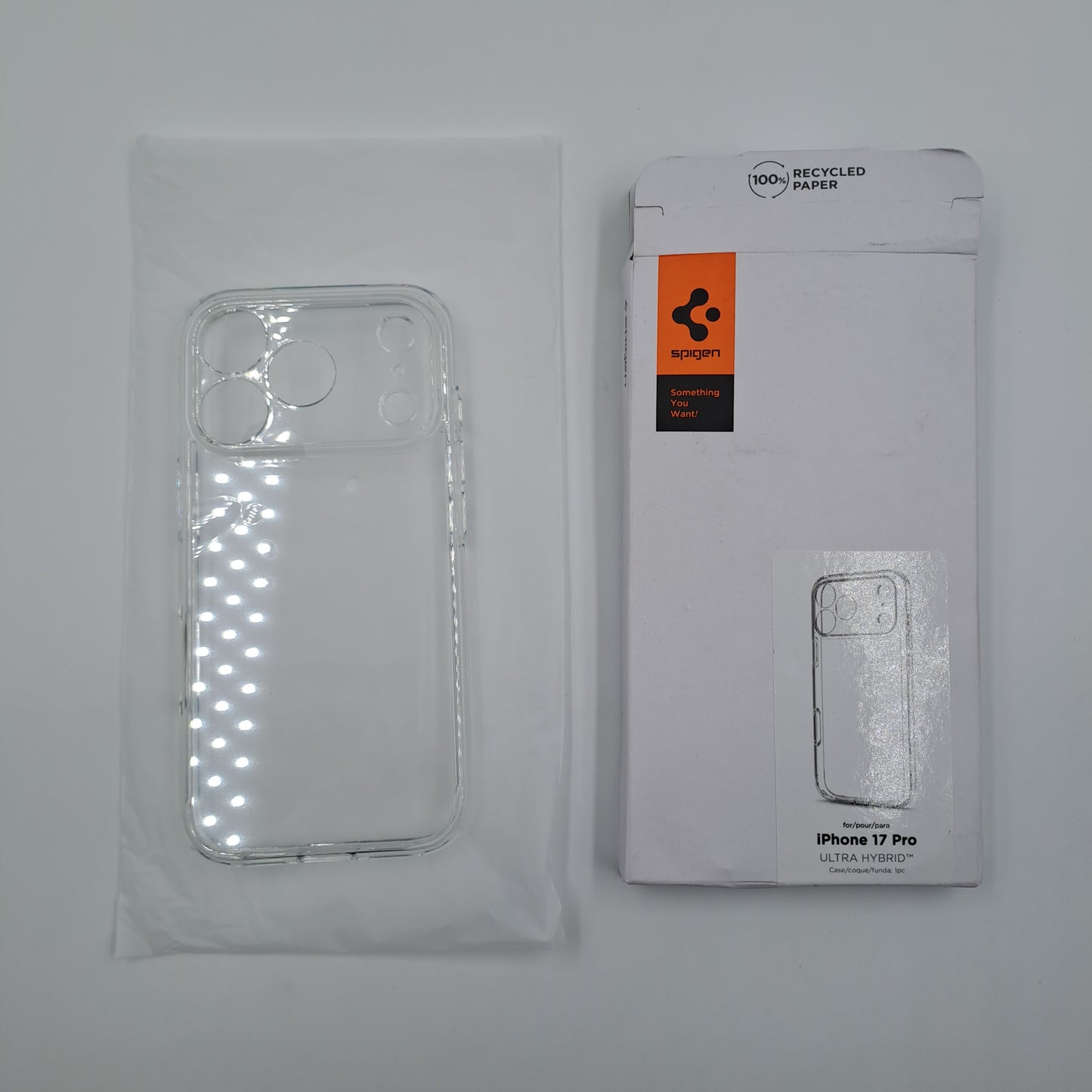 Spigen Ultra Hybrid Funda Transparente Compatible con iPhone 17 Pro