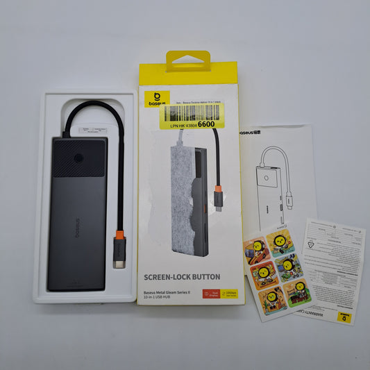 Station d'accueil Baseus Dual Monitor, 10 Gbps 10 en 1