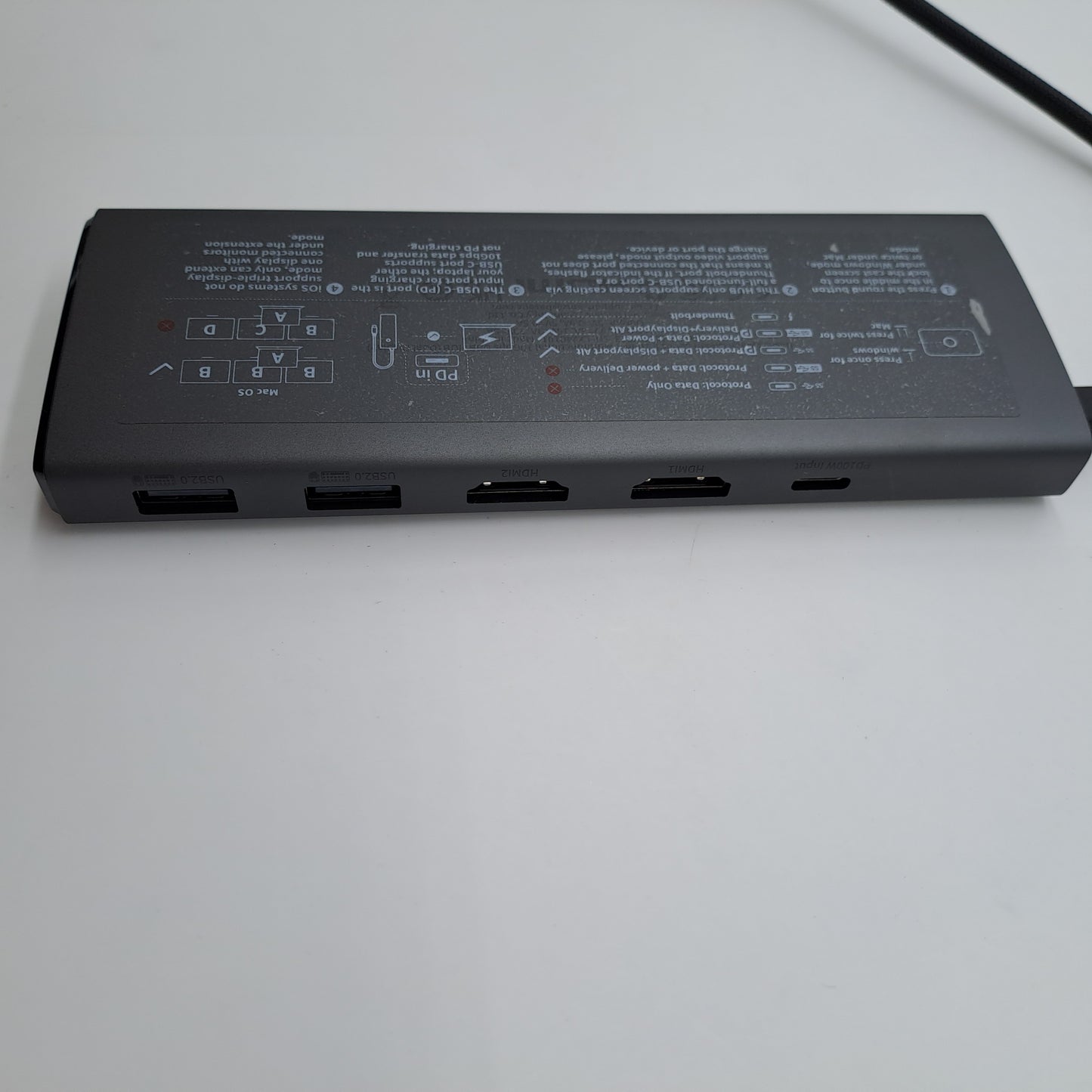 Baseus Docking Station de Monitor Dual, 10 Gbps 10 en 1